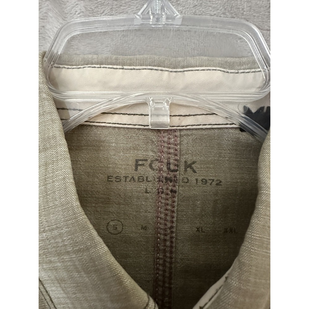FCUK Shirt Mens Small Long Sleeve Button Down Workwear Casual Double Pocket - Picture 3 of 10